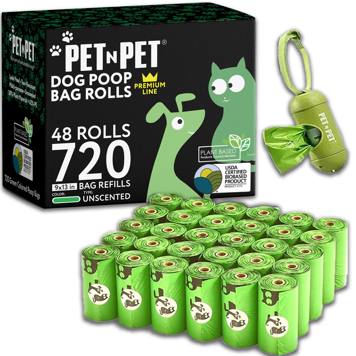 Sacs Pet N Pet en paquet 720 pour balades propres et pratiques.