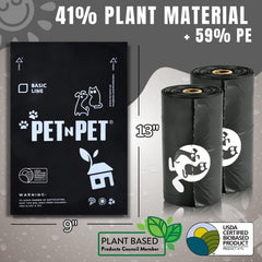 Rouleaux PET N PET de sacs déjections 1080, pratique en déplacement.
