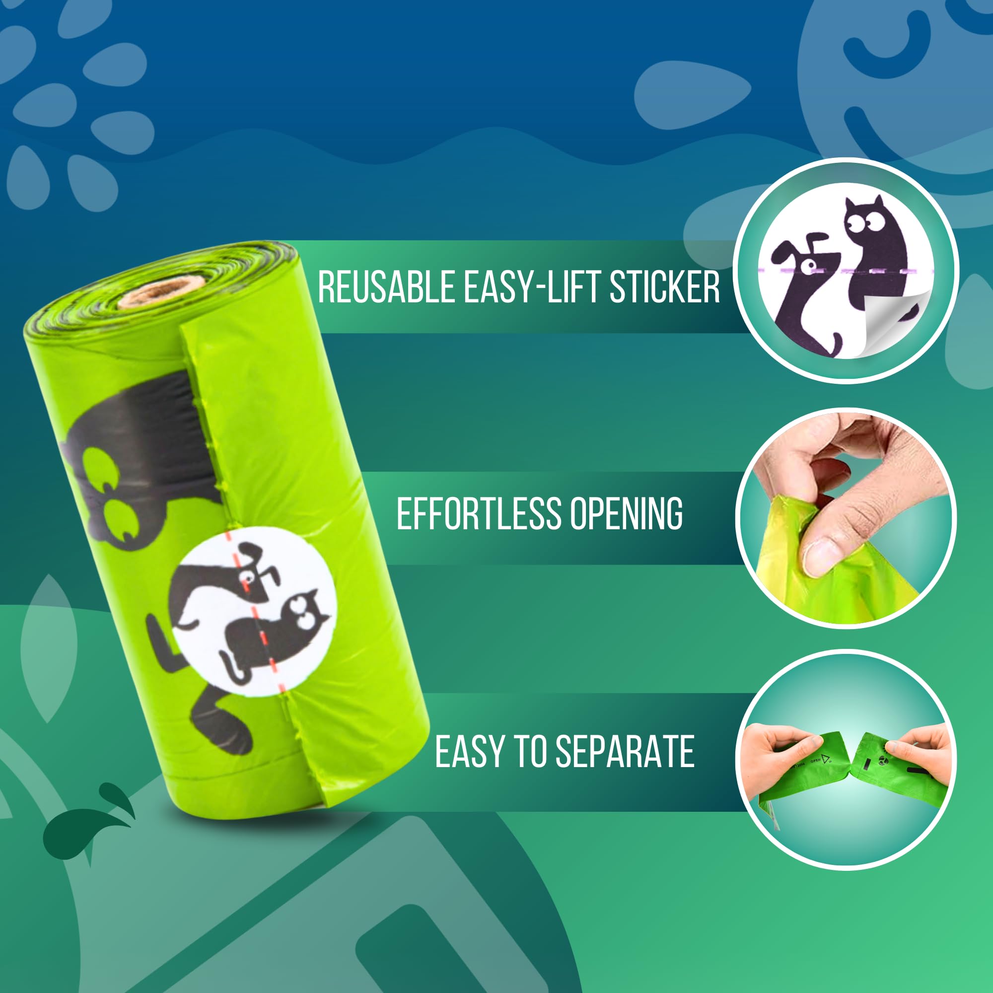 Sacs Pet N Pet format 9x13 pouces adaptés pour les sorties.