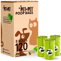 PET N PET sacs crottes chien 120-count – robustes pour toutes les sorties