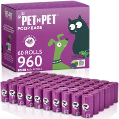 Sacs PET N PET parfumés à la lavande, épais et adaptés pour les promenades