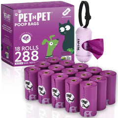 Sacs PET N PET lavande avec distributeur; pratique et neutralisant les odeurs.
