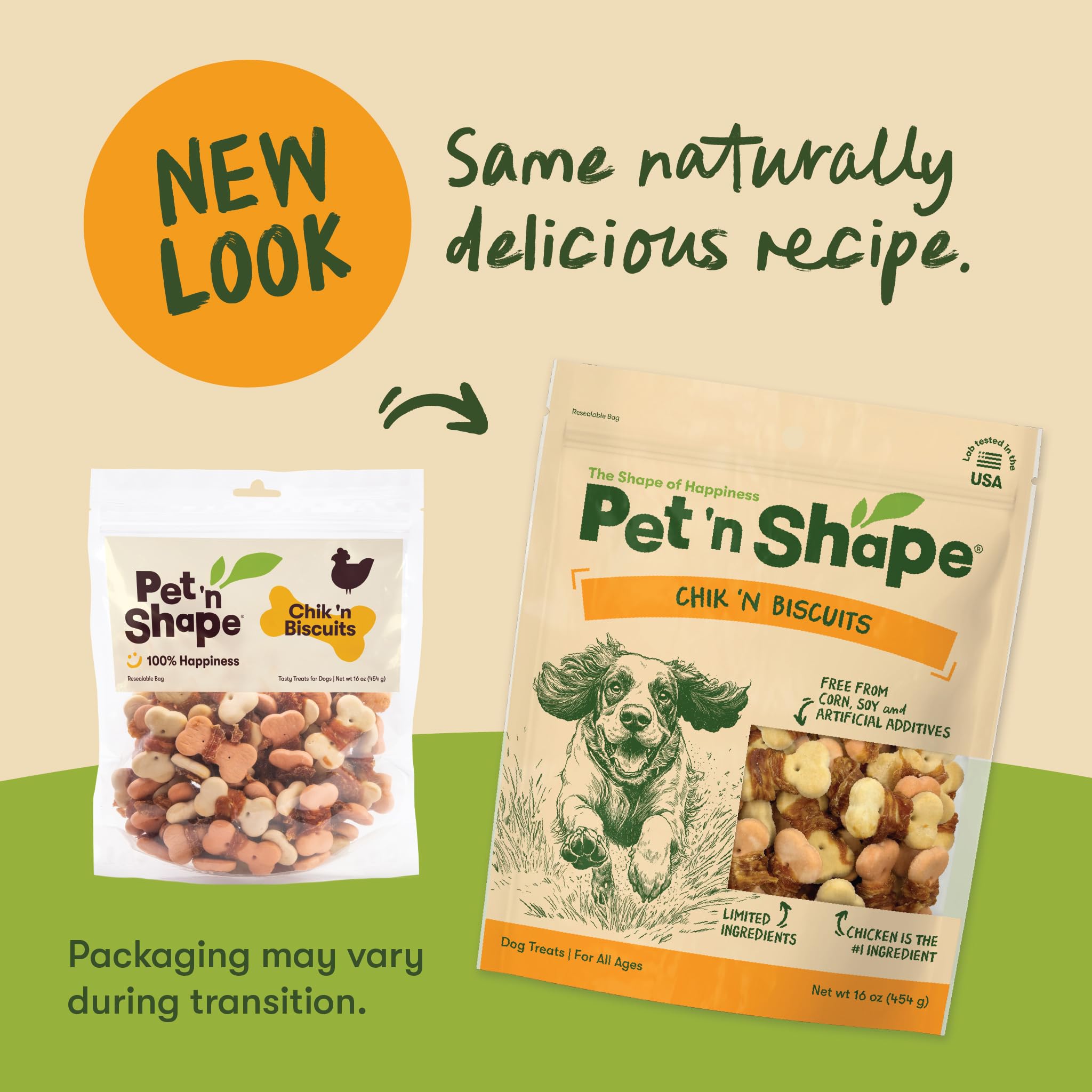 Pet 'n Shape - morceaux de biscuit Chik-n-Wrapped avec texture croquante appréciée.