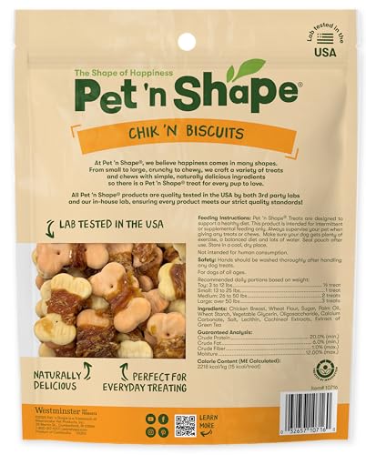 Pet 'n Shape - portion encas Chik-n-Wrapped prête à être donnée en training.
