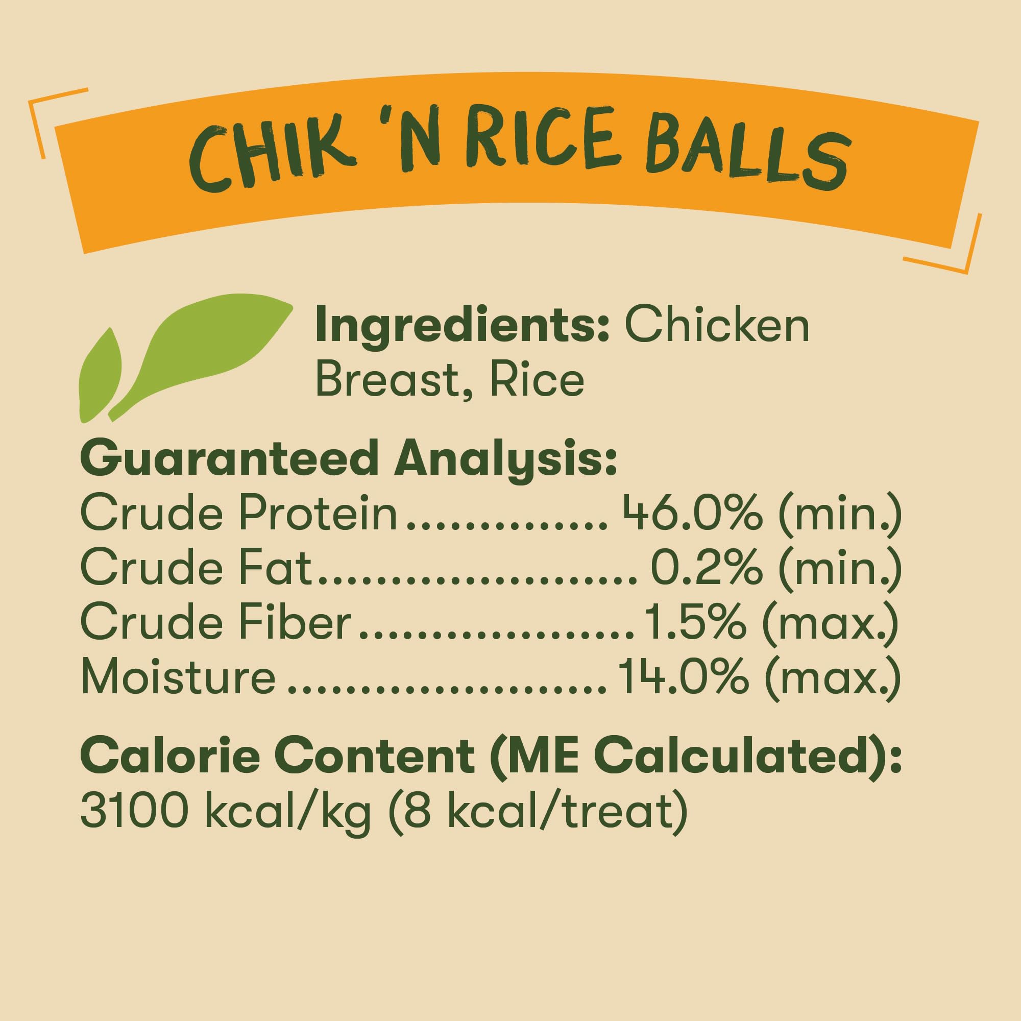 Pet 'n Shape Chik 'n Rice Boules sans additifs artificiels