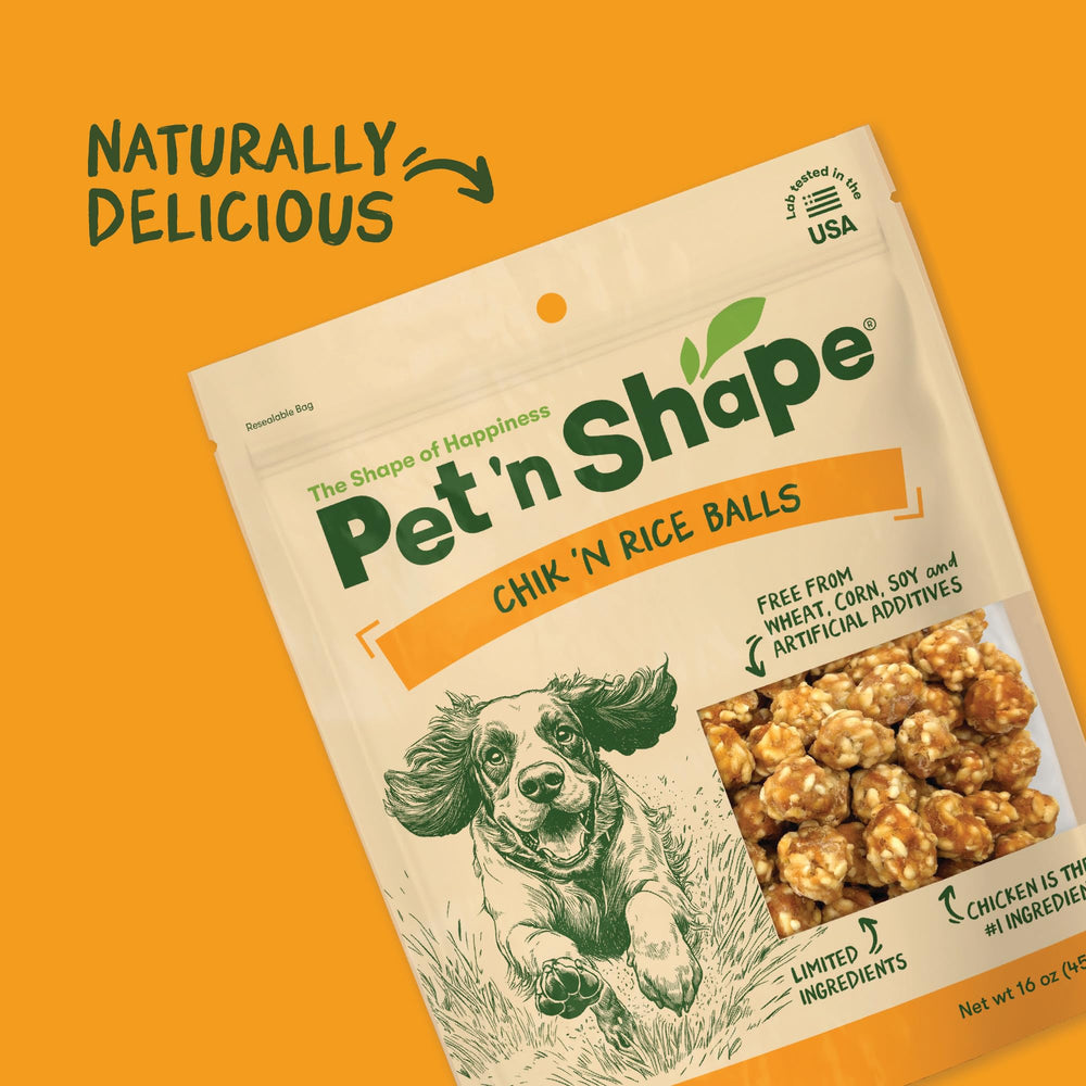 Pet 'n Shape Chik 'n Rice Boules taille-portion pratique