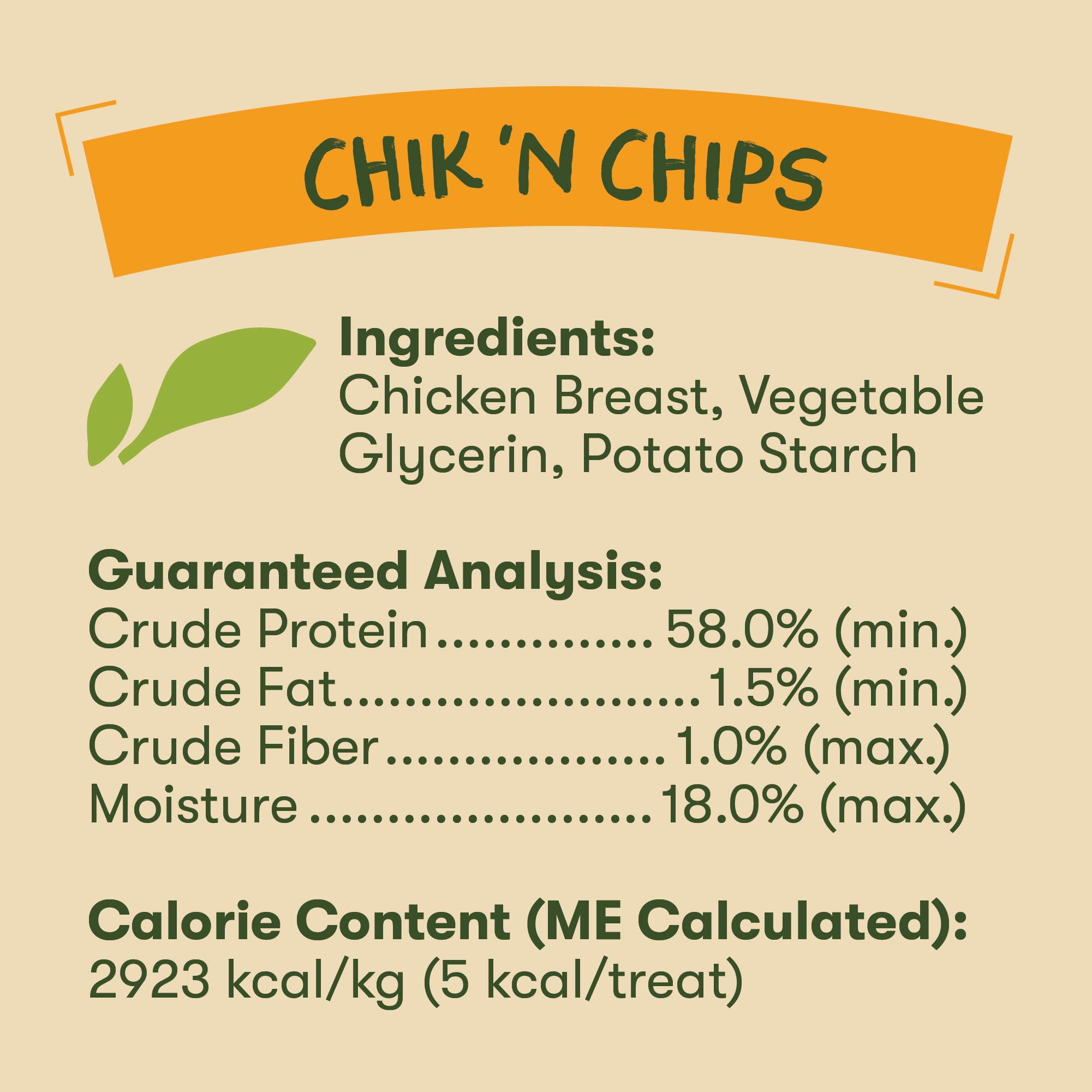 Chik 'n Chips Pet 'n Shape sans additifs artificiels pour une alimentation simple.