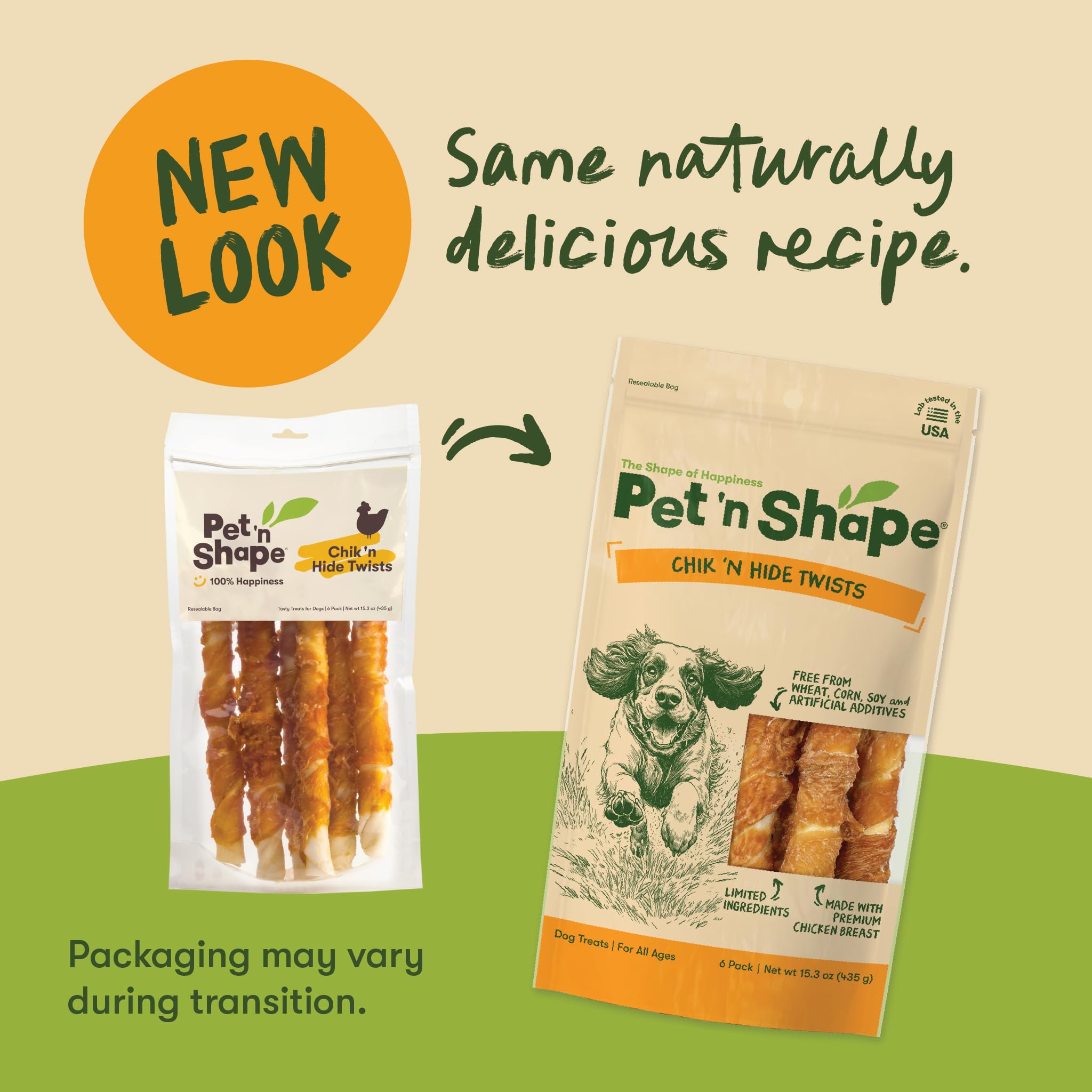 Pet 'n Shape Chik 'n Hide Twist filets de poulet.