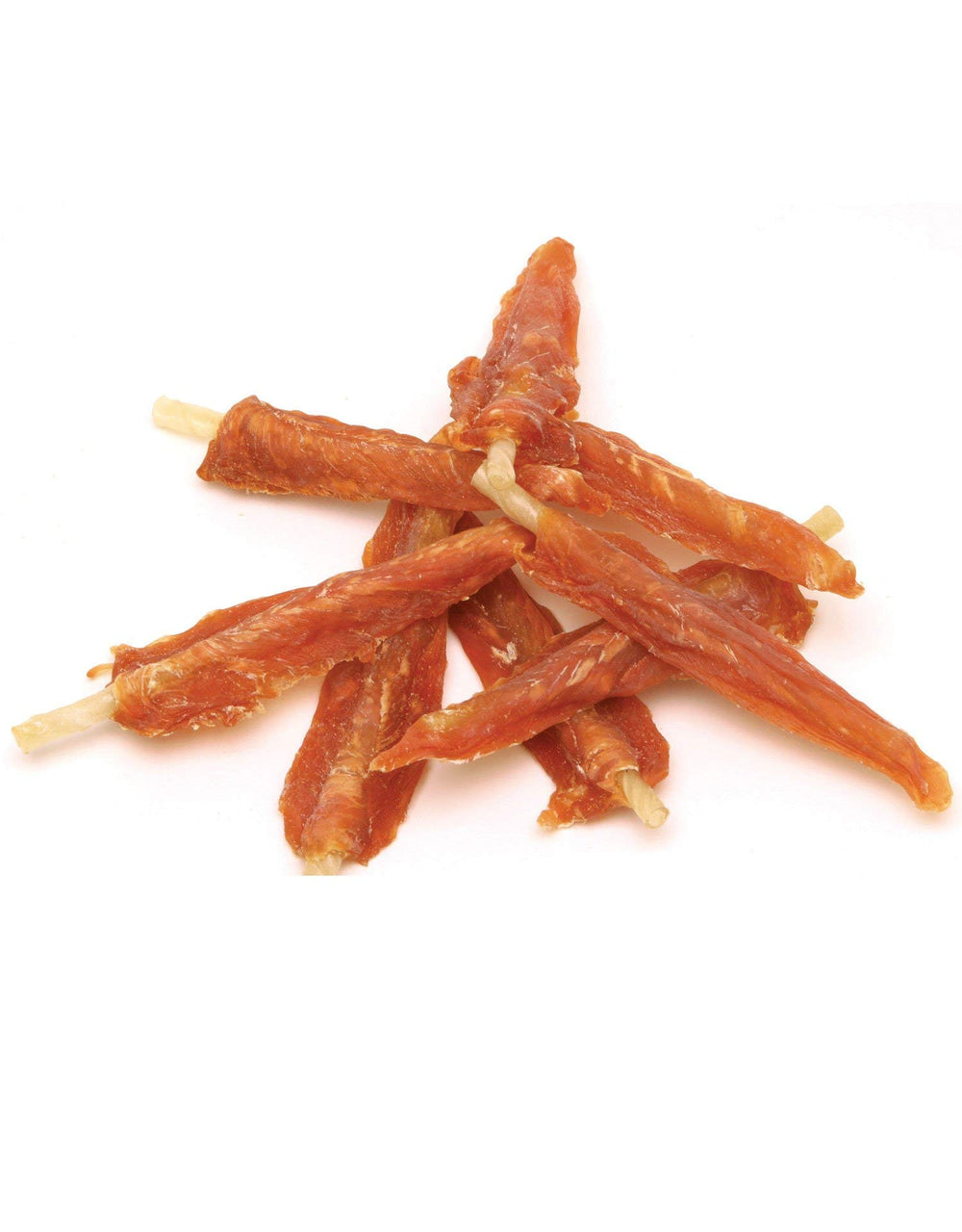 Pet 'n Shape Chik 'n Skewers: ingrédients poulet et cuir brut, friandise naturelle.