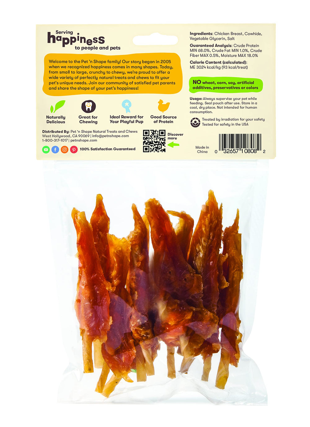 Pet 'n Shape Chik 'n Skewers: sans additifs artificiels, encas naturel pour chien.