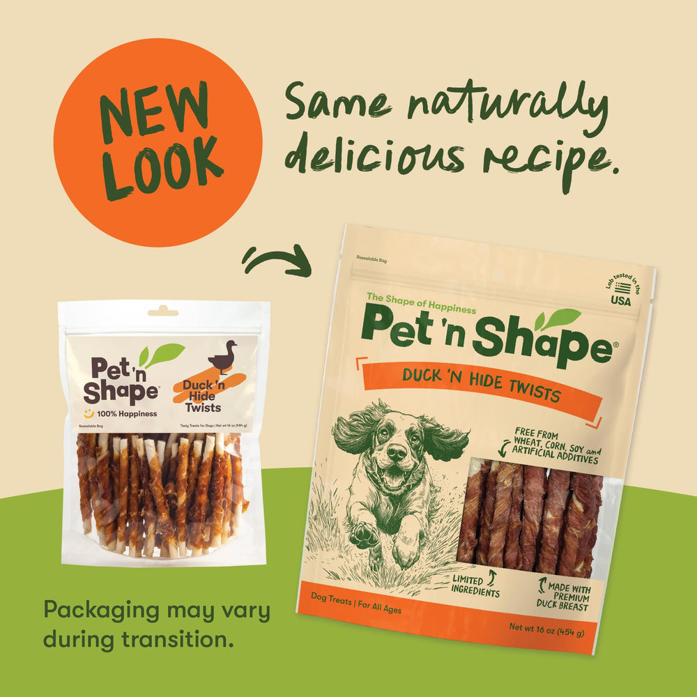 Duck 'n Hide Twists texture croquante depuis le canard et le mordant.