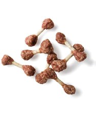 Ingrédients Pet 'n Shape: canard et riz sans additifs ni colorants artificiels.