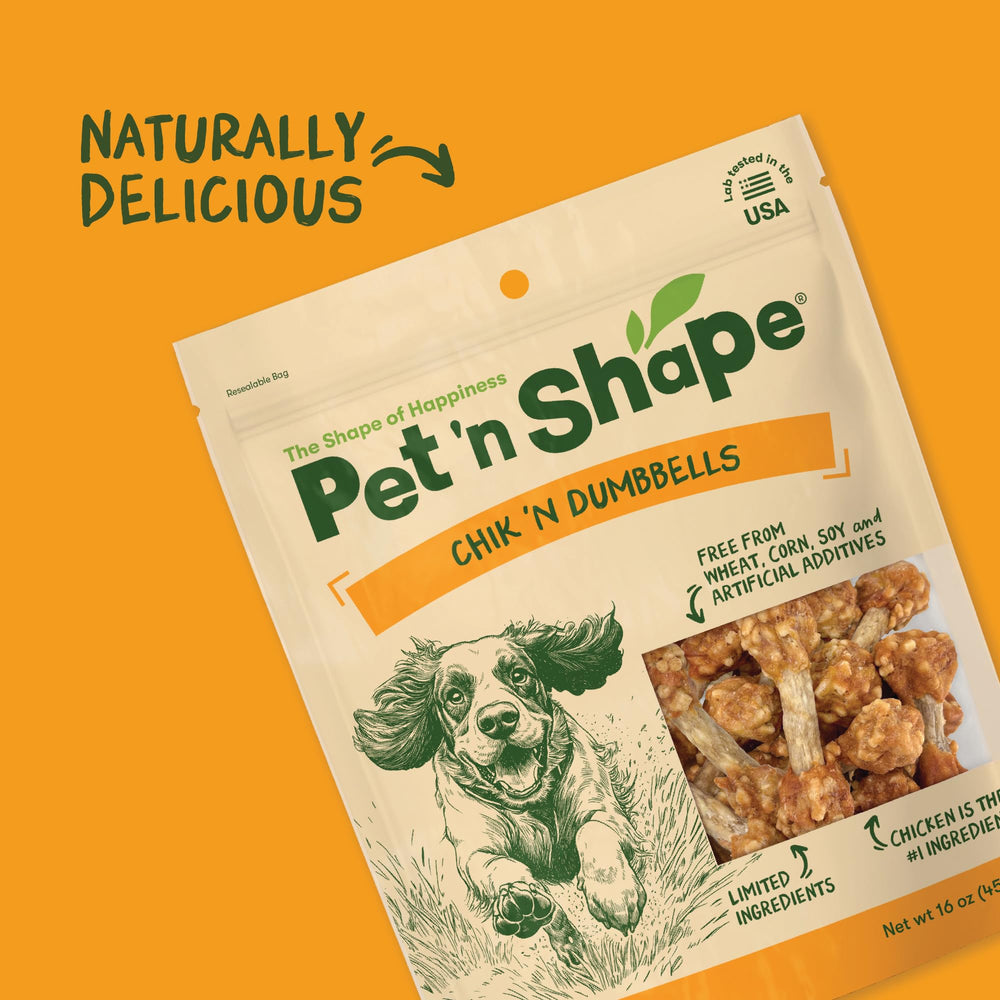 Idéales pour tous les chiens Pet 'n Shape halteres, formats adaptés.
