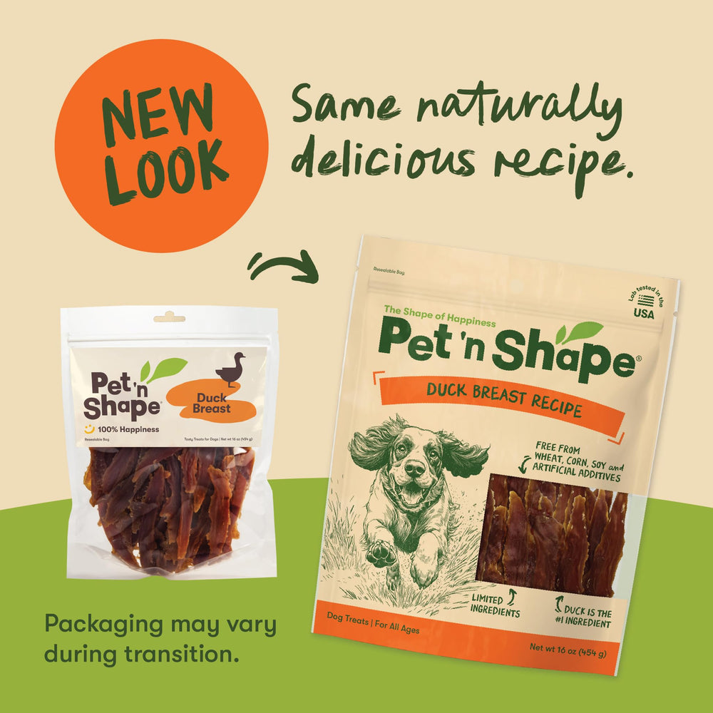 Friandise Pet 'n Shape poitrine de canard sans additifs, pour chien.