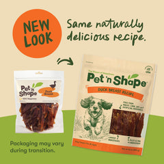 Friandise Pet 'n Shape poitrine de canard sans additifs, pour chien.