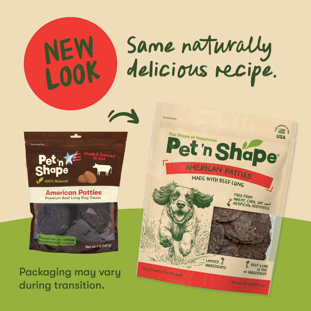 Pet 'n Shape traitement-entraînement poumons-boeuf, faciles à casser pour l'apprentissage.
