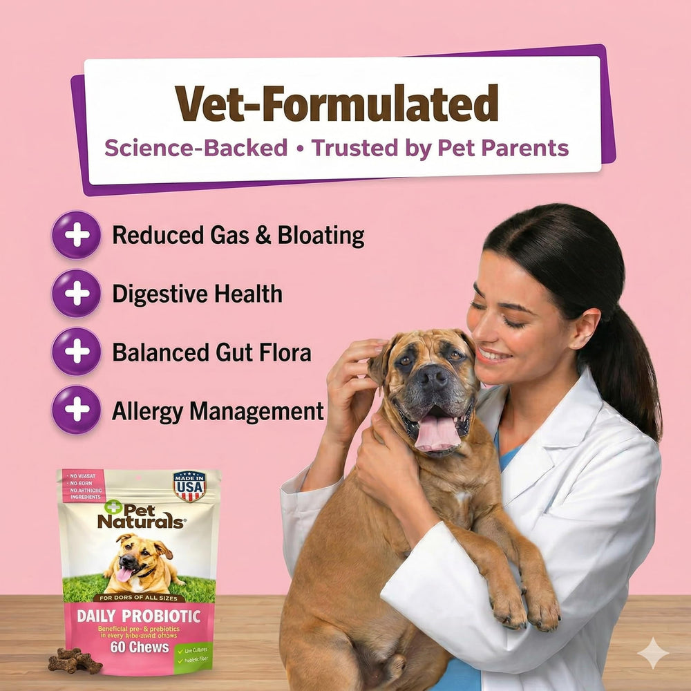 Pet Naturals - bouchées douces au canard, goût agréable pour chiens.