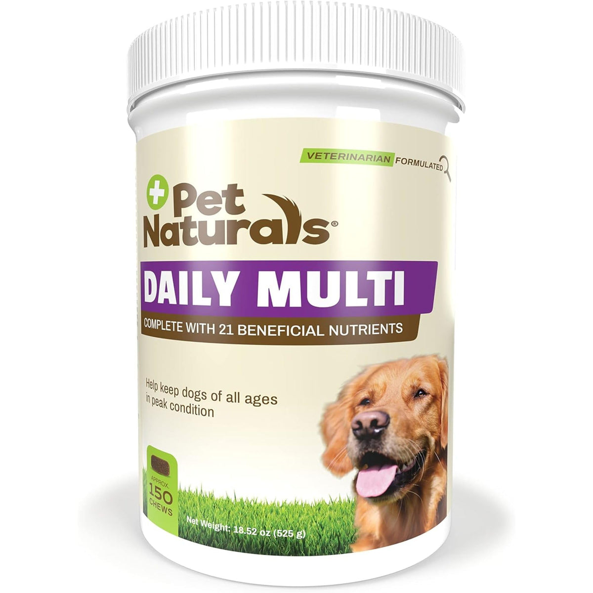 Pet Naturals Daily Multi en boîte avec bouchées; soutien nutritionnel potentiel pour chiens.