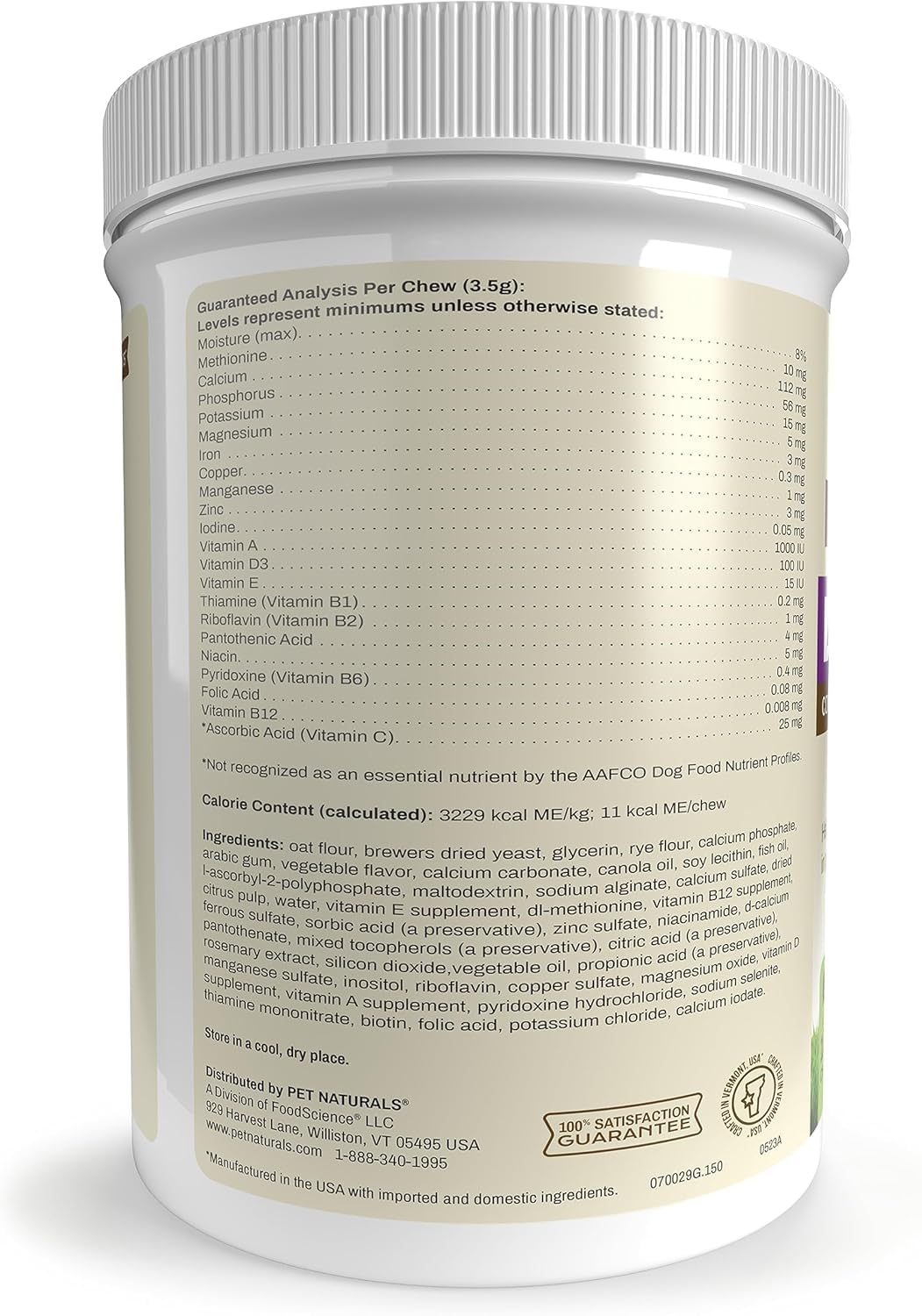 Conditionnement pratique Daily Multi en grand pot pour plusieurs chiens.