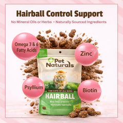 Texture moelleuse des Hairball Soft Chews pour chat.