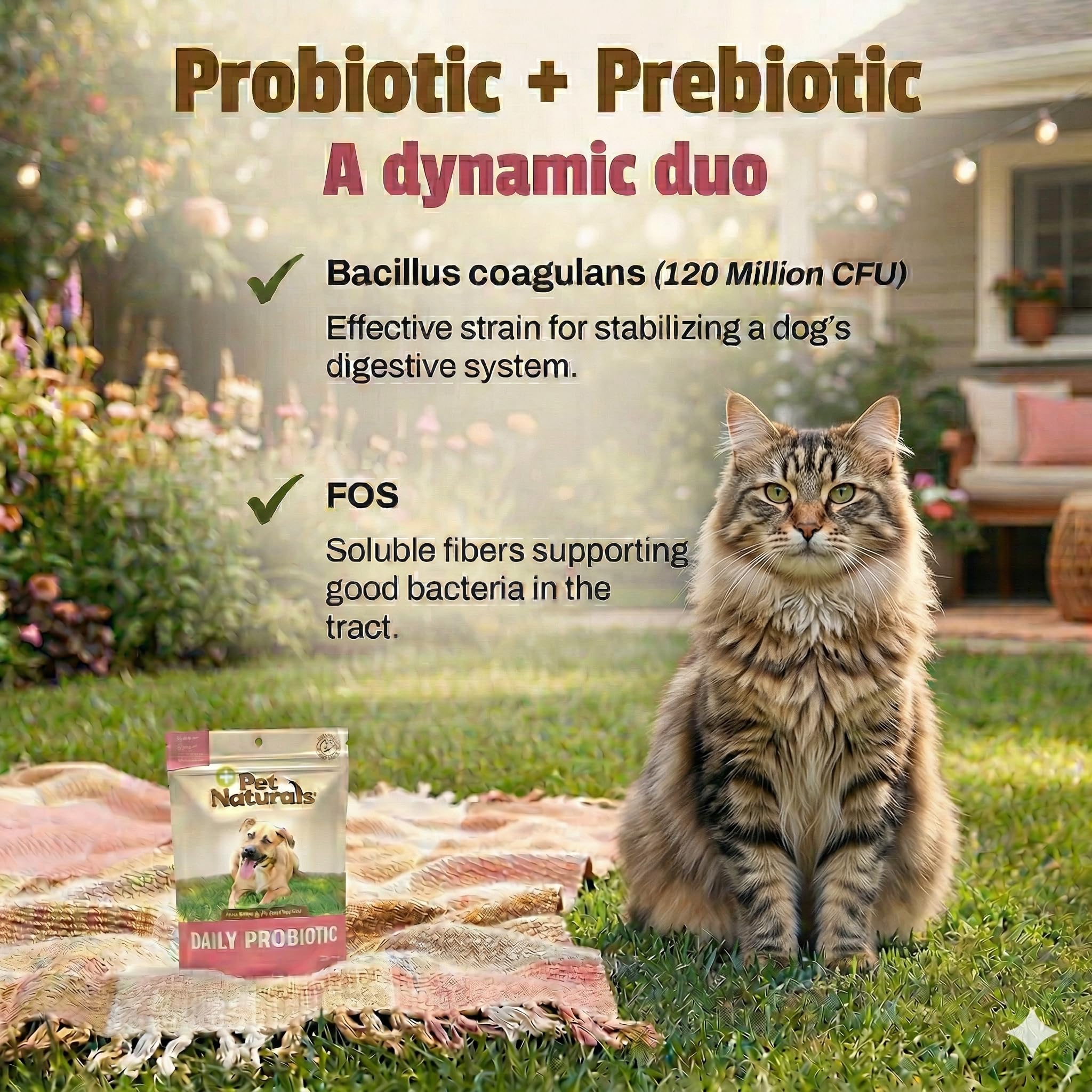 Pet Naturals Probiotiques Chat Digestif Regularite – soutien quotidien et confort