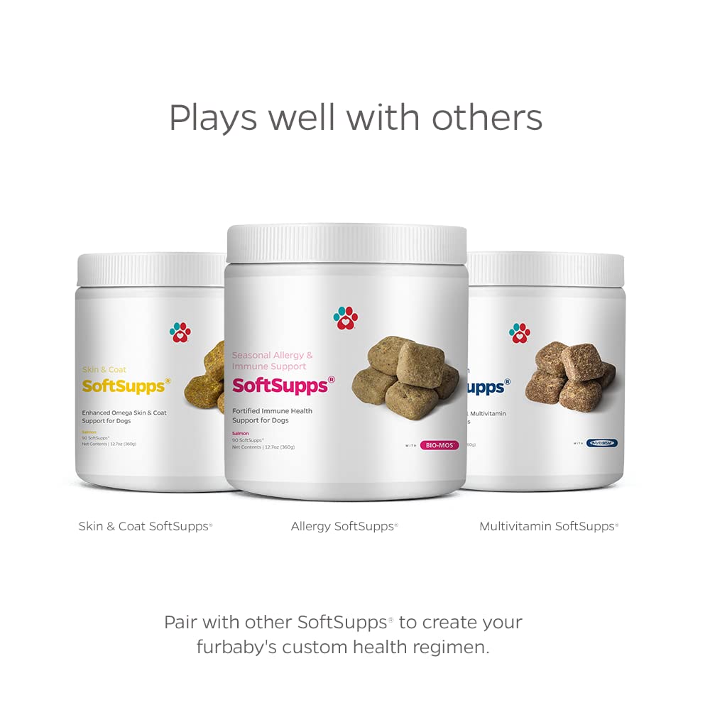 Pet Parents Allergy SoftSupps – usage quotidien pour chiens de toutes tailles et âges.