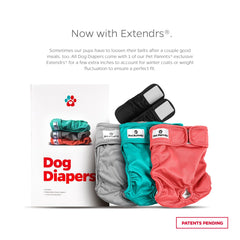 Extendrs Pet Parents pour un ajustement amélioré et moins de fuites.