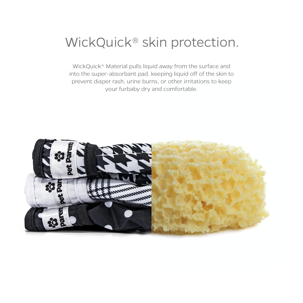 Fermetures Velcro douces Pet Parents, fixation sans tirer.
