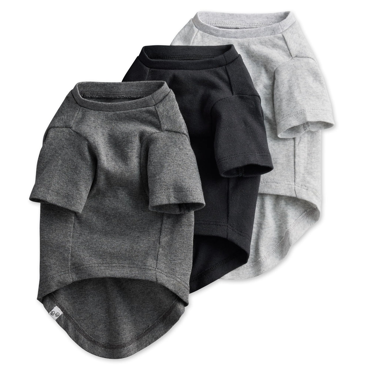 Pet Passion Toby, ensemble T-shirts chien gris ombré, confort quotidien pour vos balades.