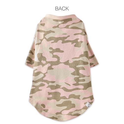 Pet Passion Toby en rose camouflage: T-shirt pratique et facile à enfiler.