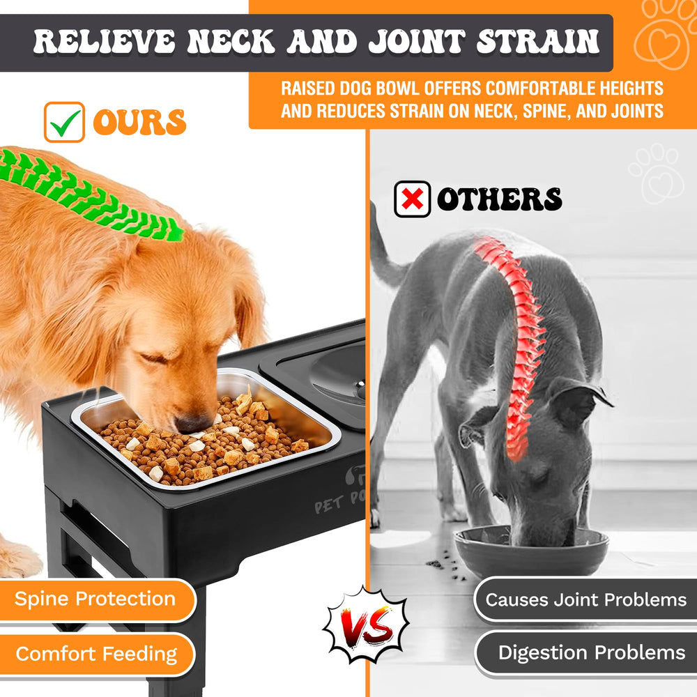 PET POWER favorise une posture naturelle et confortable pendant le repas.