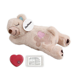 Peluche Pet Prime avec cœur battant pour apaiser les chiots et favoriser le calme.
