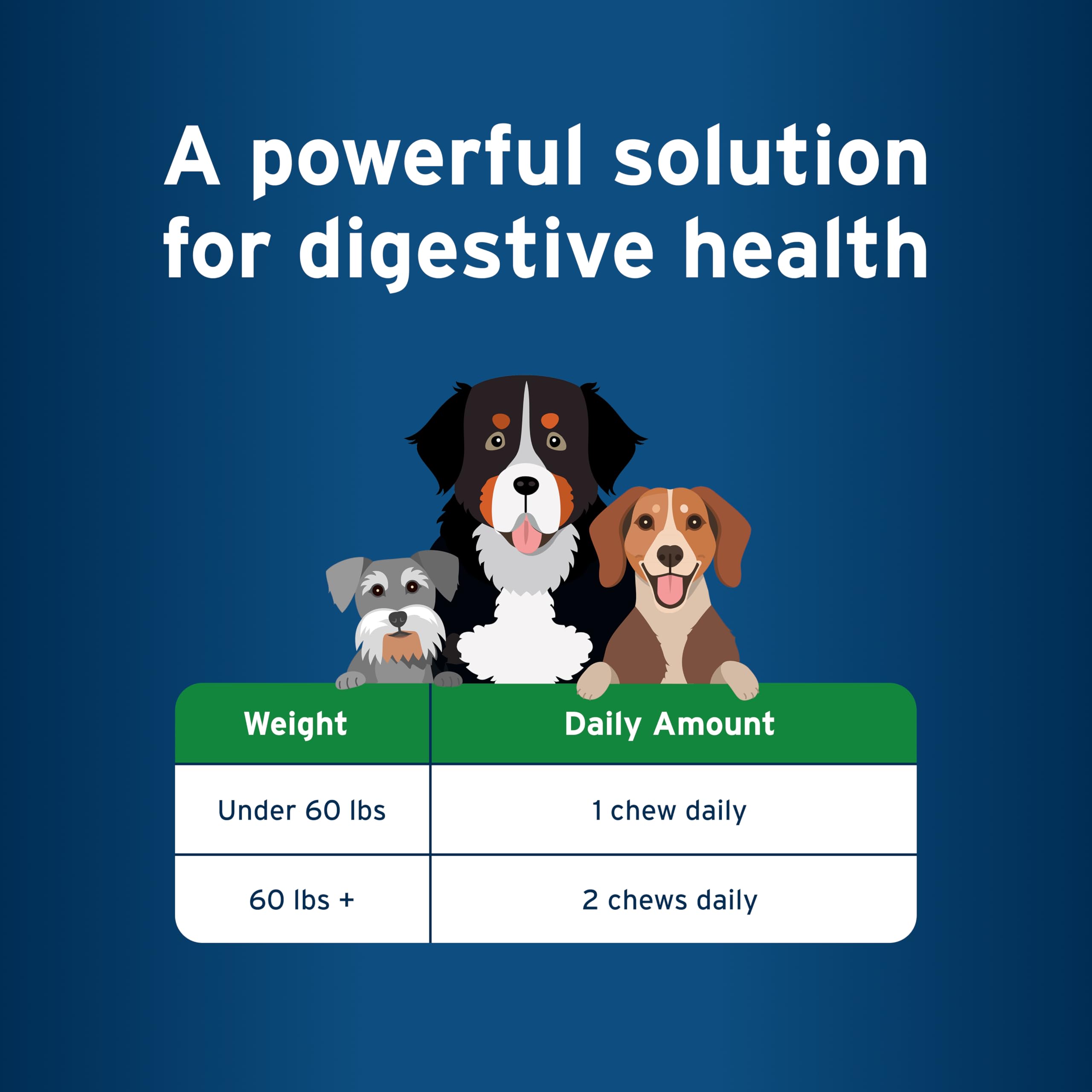 Prébiotique inuline dans Pet Protect Digestive Health pour nourrir les microbes bénéfiques.
