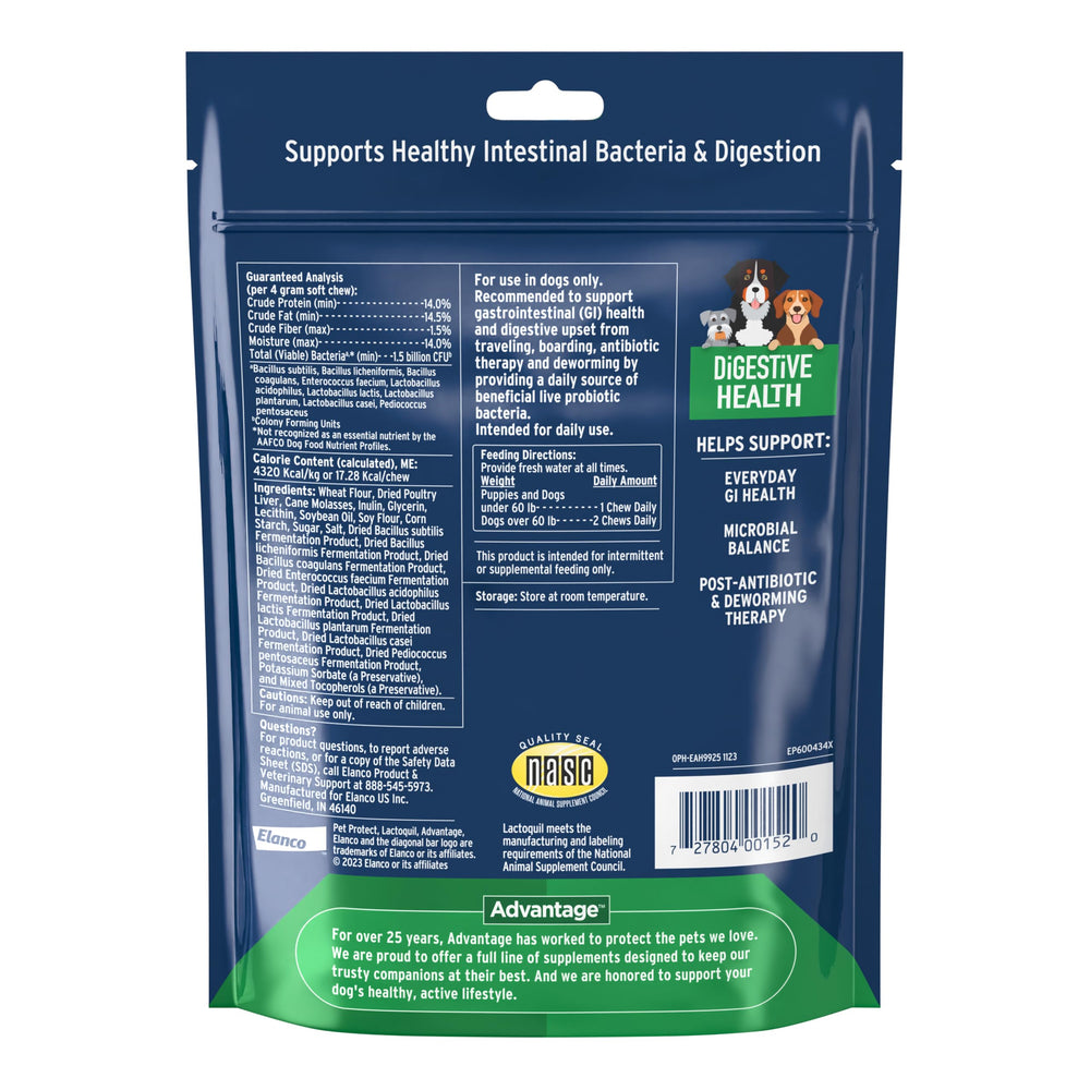 Saveur poulet de Pet Protect Digestive Health, friandise appréciée.