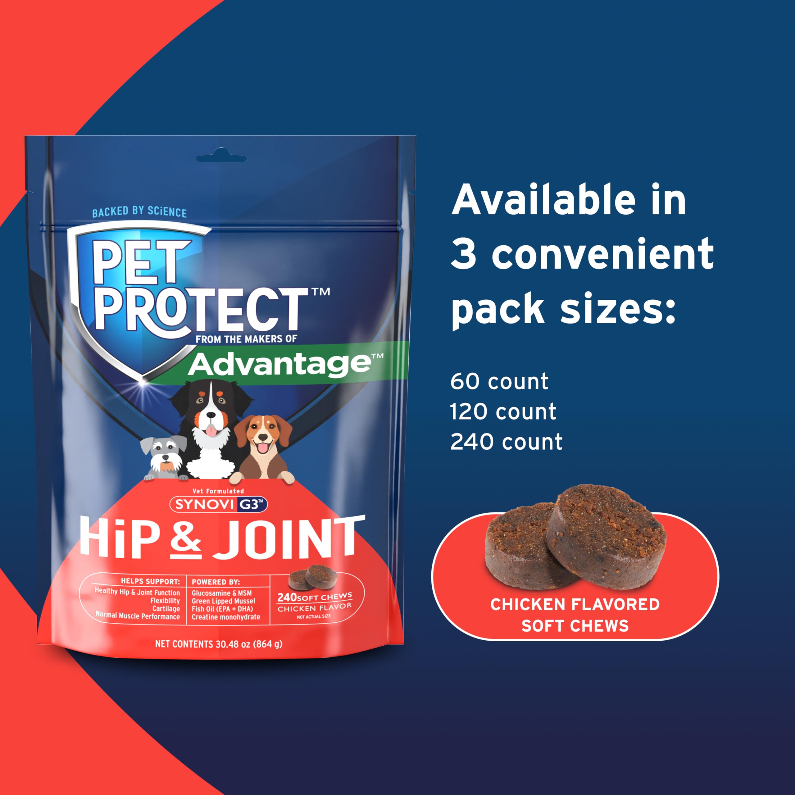 Pet Protect flacon 240 unités, format pratique au quotidien.