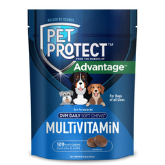 Pet Protect friandises molles poulet pour chien, soutien énergie et bien-être.