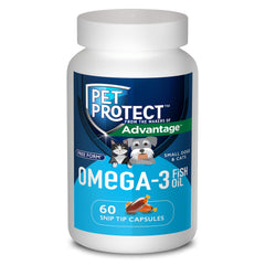 Capules Pet Protect Omega-3 Snip-Tip, administration facile pour chats et petits chiens