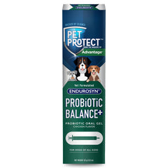 Gel oral Probiotic Balance+ de Pet Protect, texture facile à administrer lors du repas quotidien.