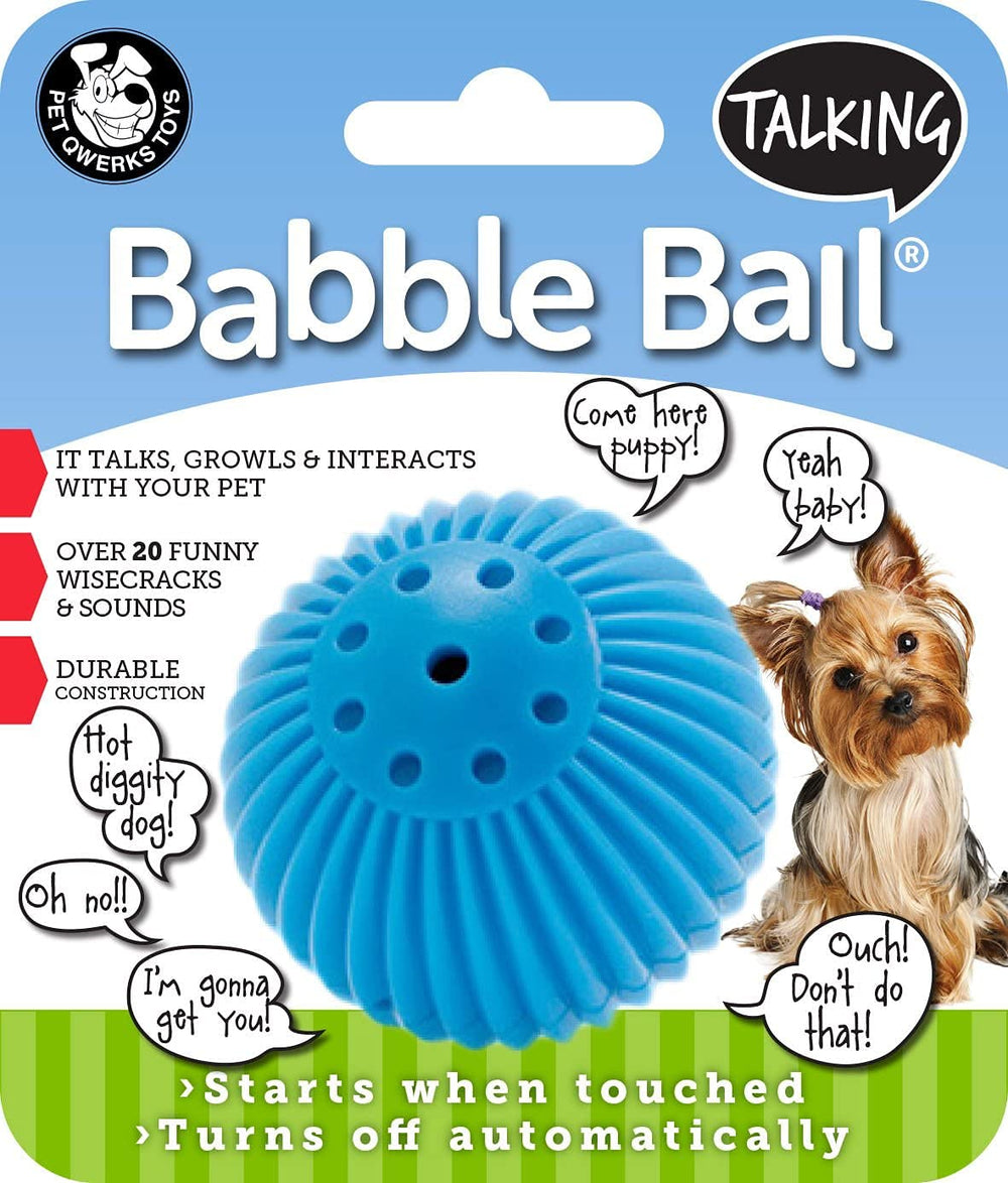 Pet Qwerks Balle bavarde interactive, stimule l'interaction et le jeu.