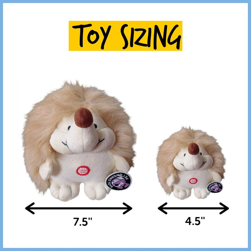 Hérisson en peluche calins Pet Qwerks, parfait pour les jeux tranquilles et l'apaisement