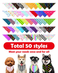 PET SHOW bandanas motif patte – résistant à la décoloration pour une longue utilisation.