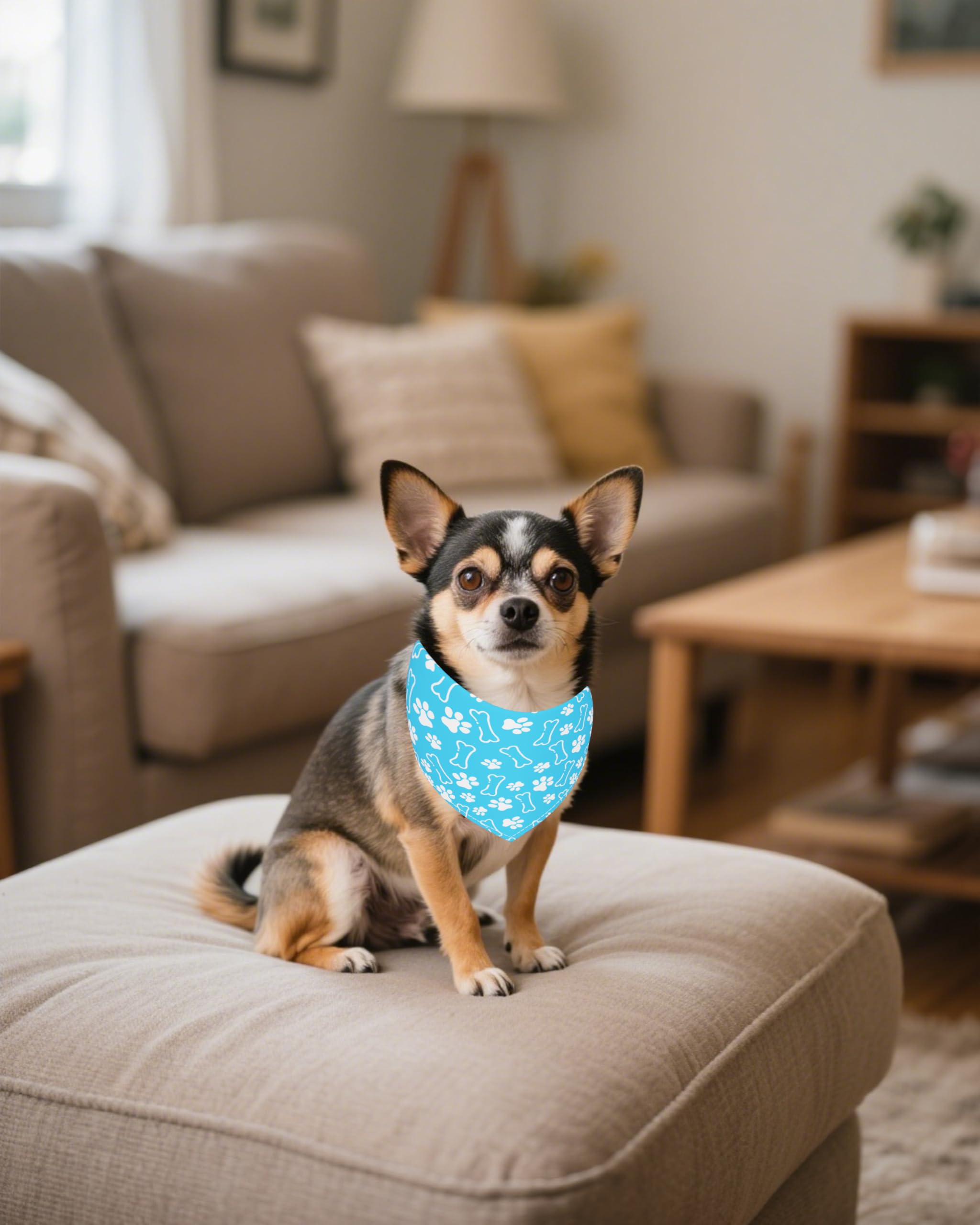 PET SHOW bandanas motif patte – choix élégant pour chats et chiens à motifs variés.