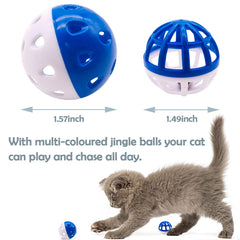PET SHOW balle chat clochette 1-49, idéale pour affûter les griffes et jouer.