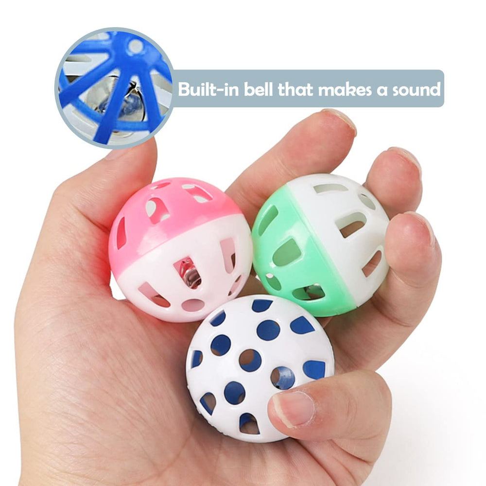 PET SHOW balle chat clochette, couleur vive pour attirer l'attention du chat.