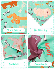 PET SHOW bandana chien tailles S-M-L, s'adapte à toutes morphologies.