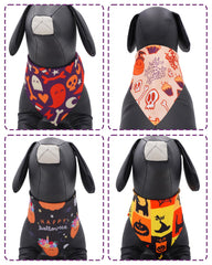 Bandana Halloween PET SHOW motif carreaux pour chien — designs variés.