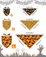 Bandana Halloween PET SHOW fantôme pour chien — idéal pour photos et costumes.