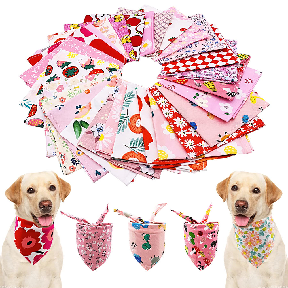Bandana PET SHOW petit chien fruits rouges, couleur vive pour sorties.