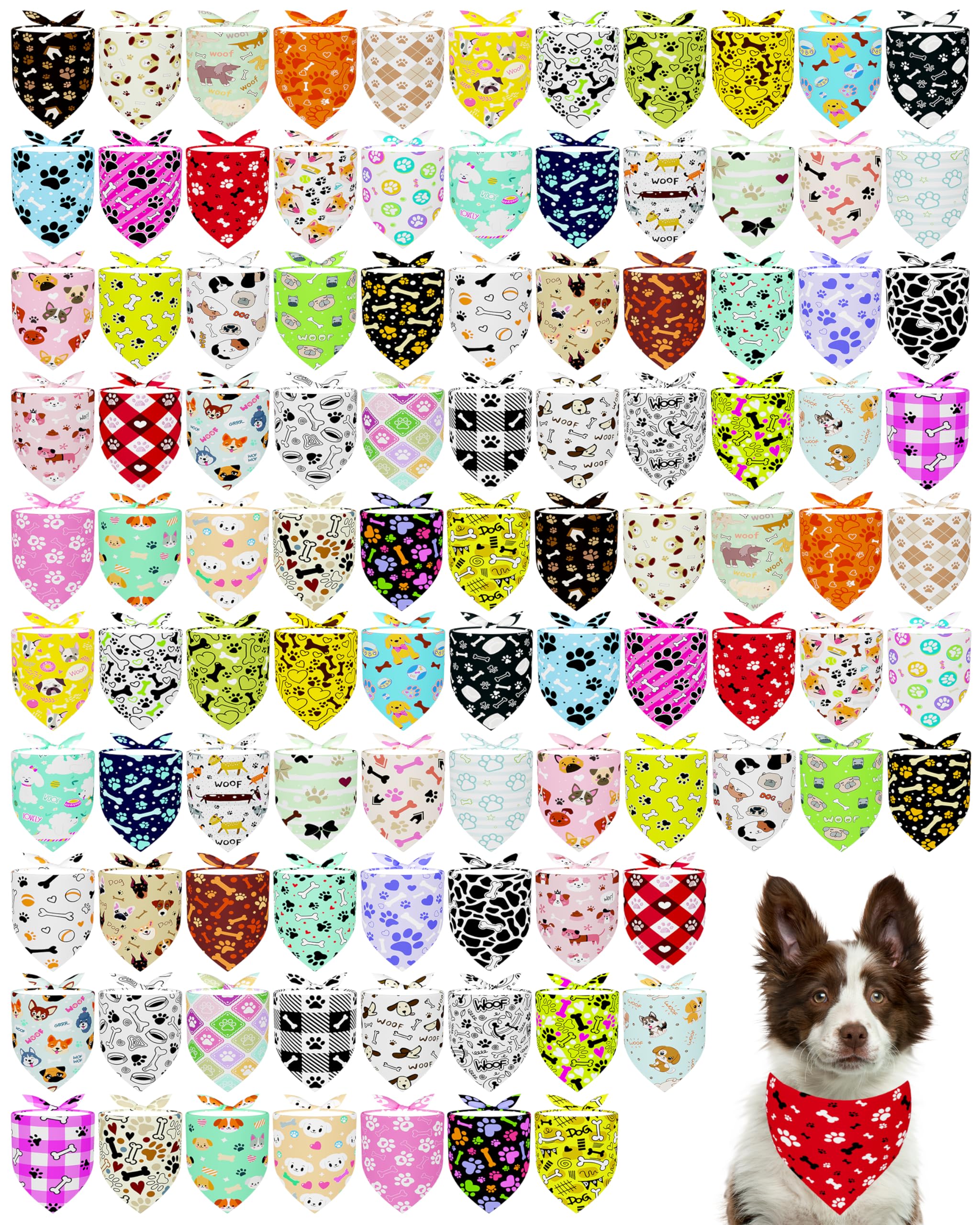PET SHOW bandanas empreinte patte sans couture XL, parfaite pour une apparence ludique et confortable.