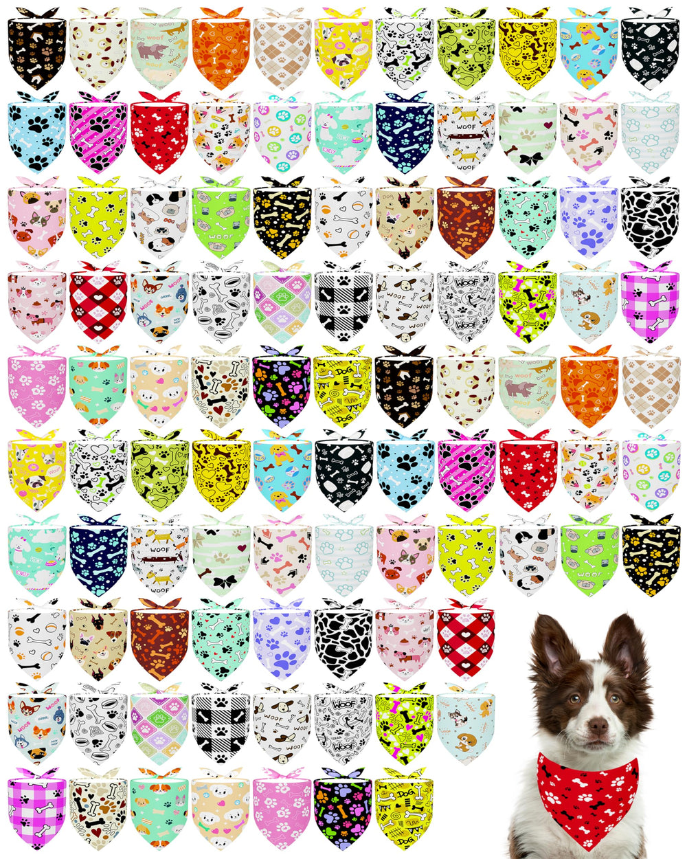 PET SHOW bandanas empreinte patte sans couture XL, parfaite pour une apparence ludique et confortable.